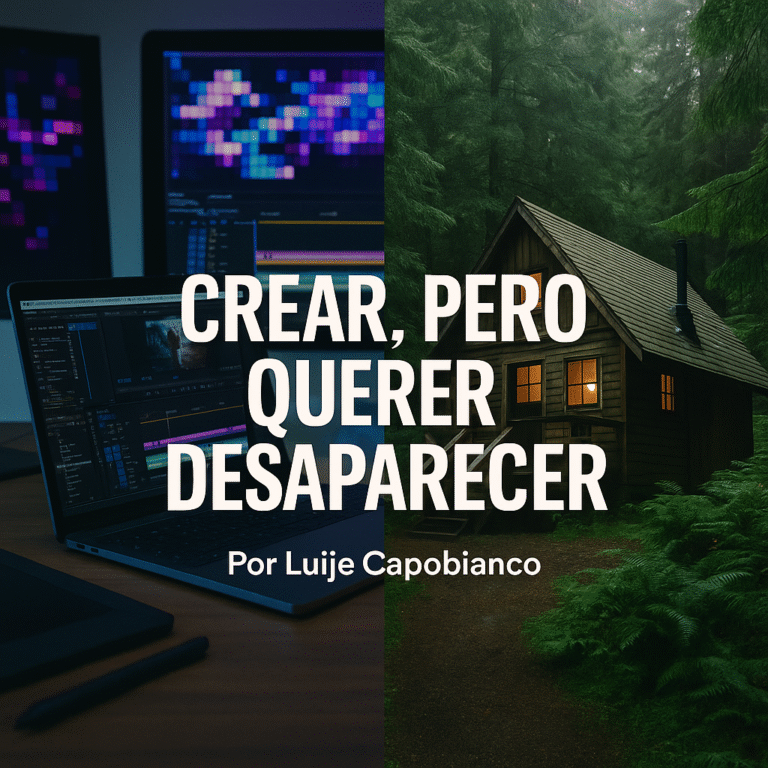 Post #1 – “Crear, pero querer desaparecer”
