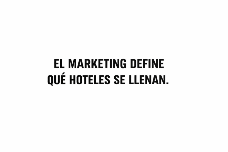 El marketing define qué hoteles se llenan.